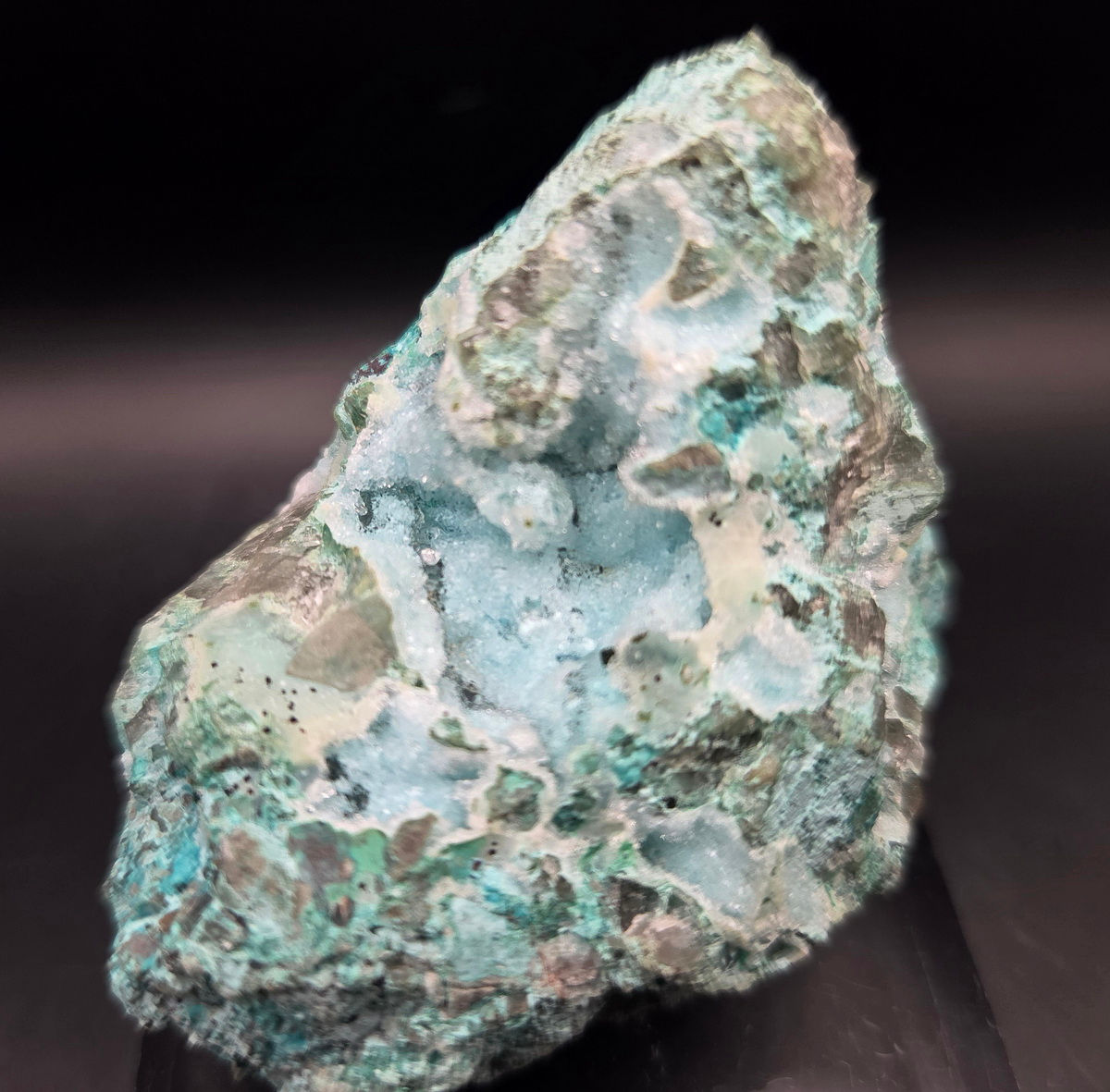Chrysocolla, Plancheite & Quartz - DRC