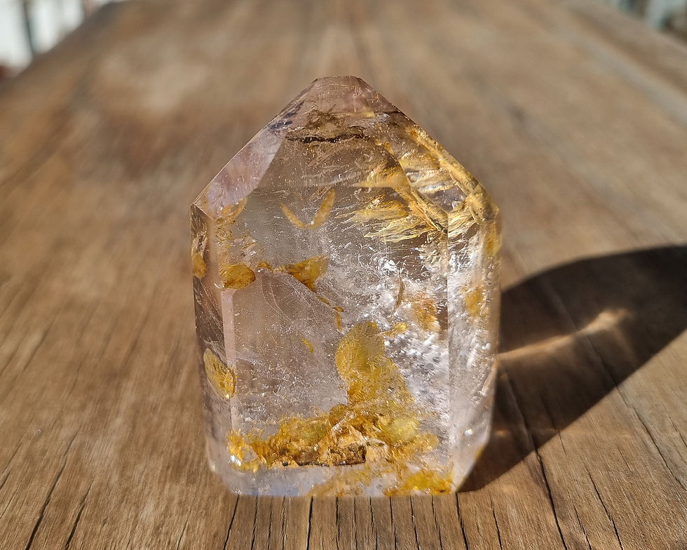 Thumbnail: Limonite Inclusion Quartz - Madagascar