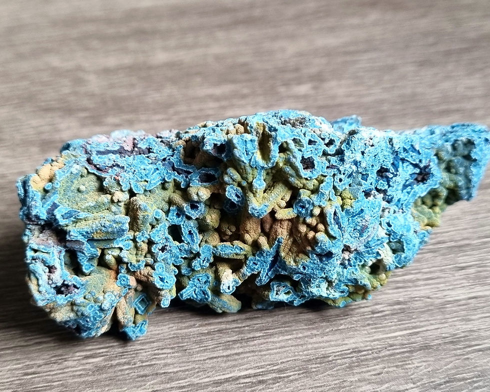 Thumbnail: Shattuckite and Mottramite - Namibia