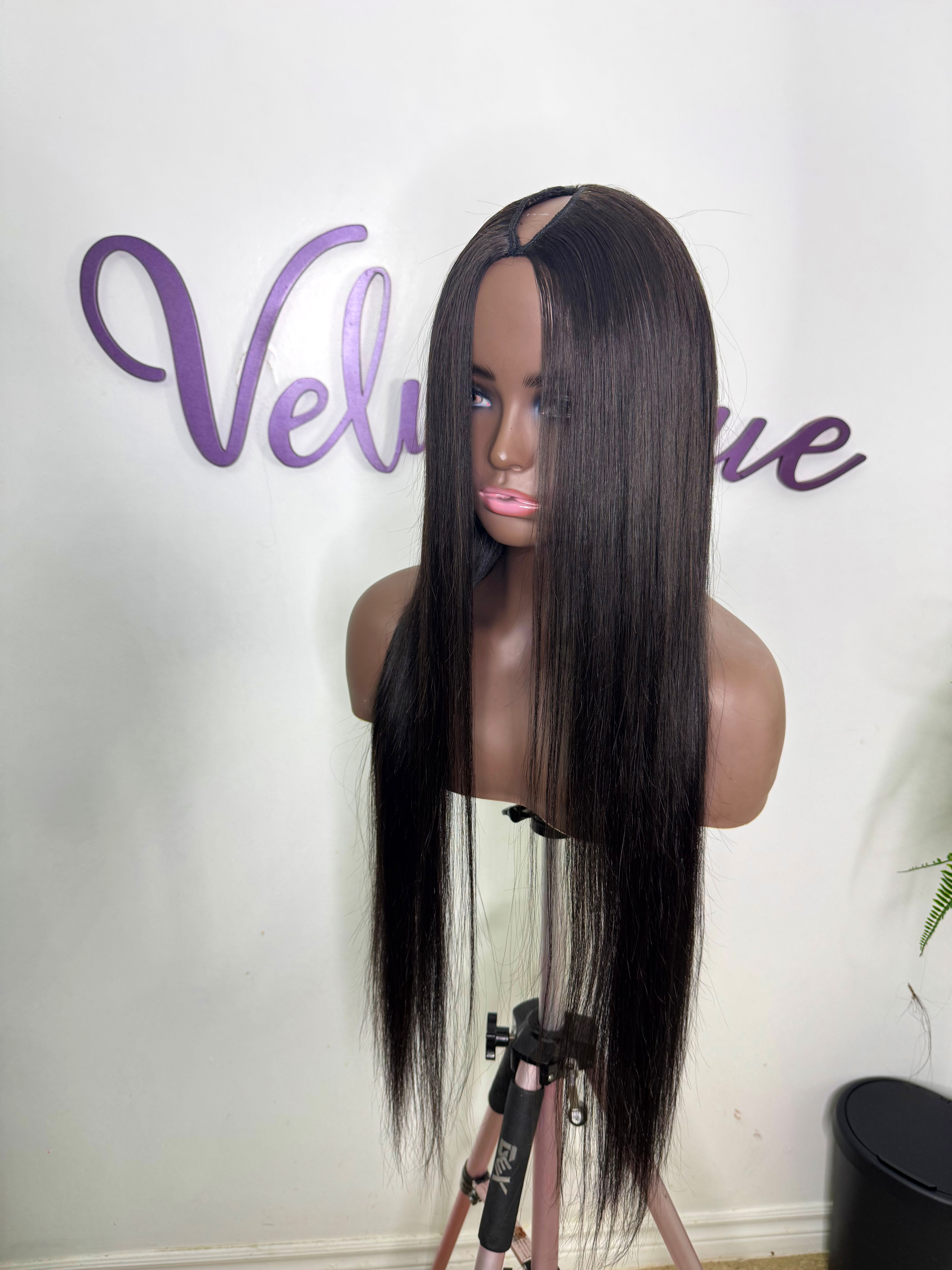 Straight V-Part Wig 26"