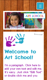 Vizuální umění website templates – Dětské umění