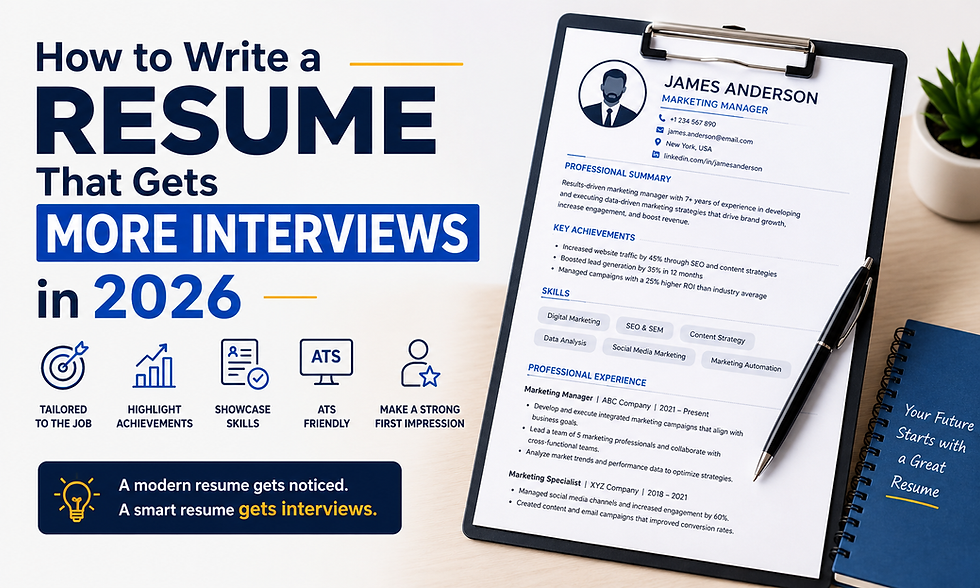 How to Write a Resume That Gets More Interviews in 2026