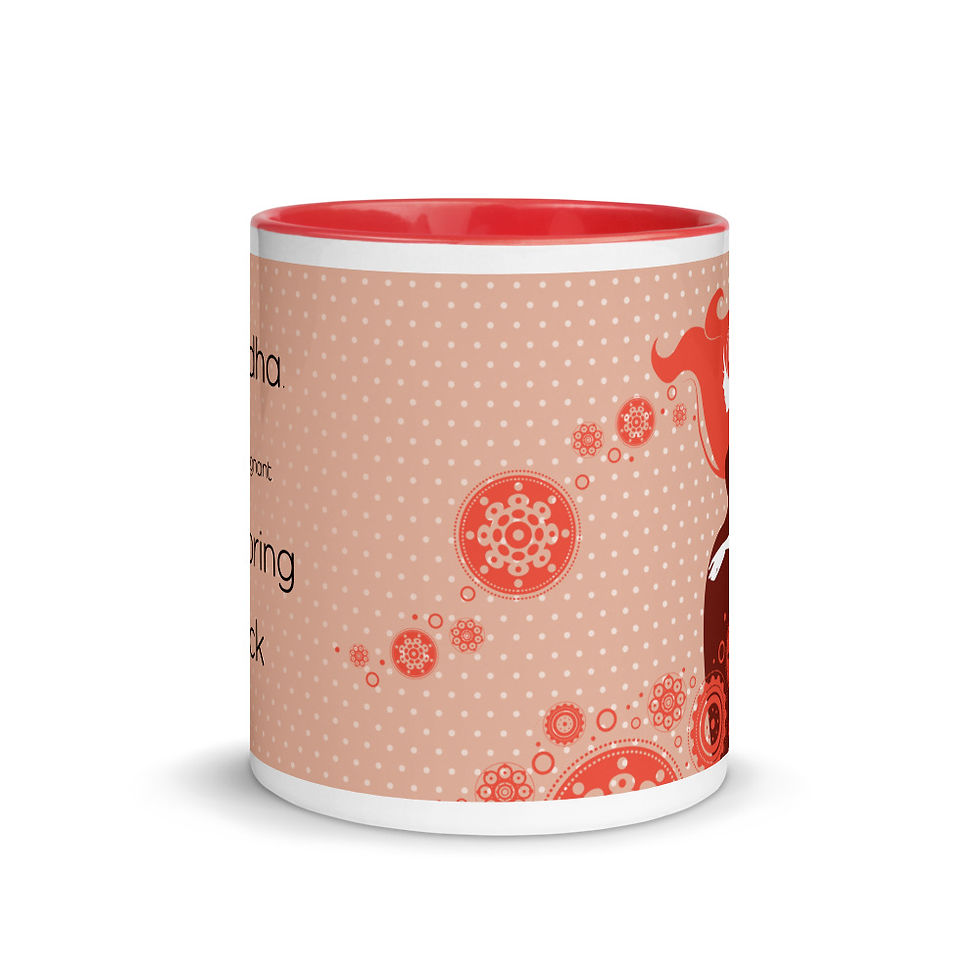 Thumbnail: Maternity Coffee Mug with Color Inside Months 4