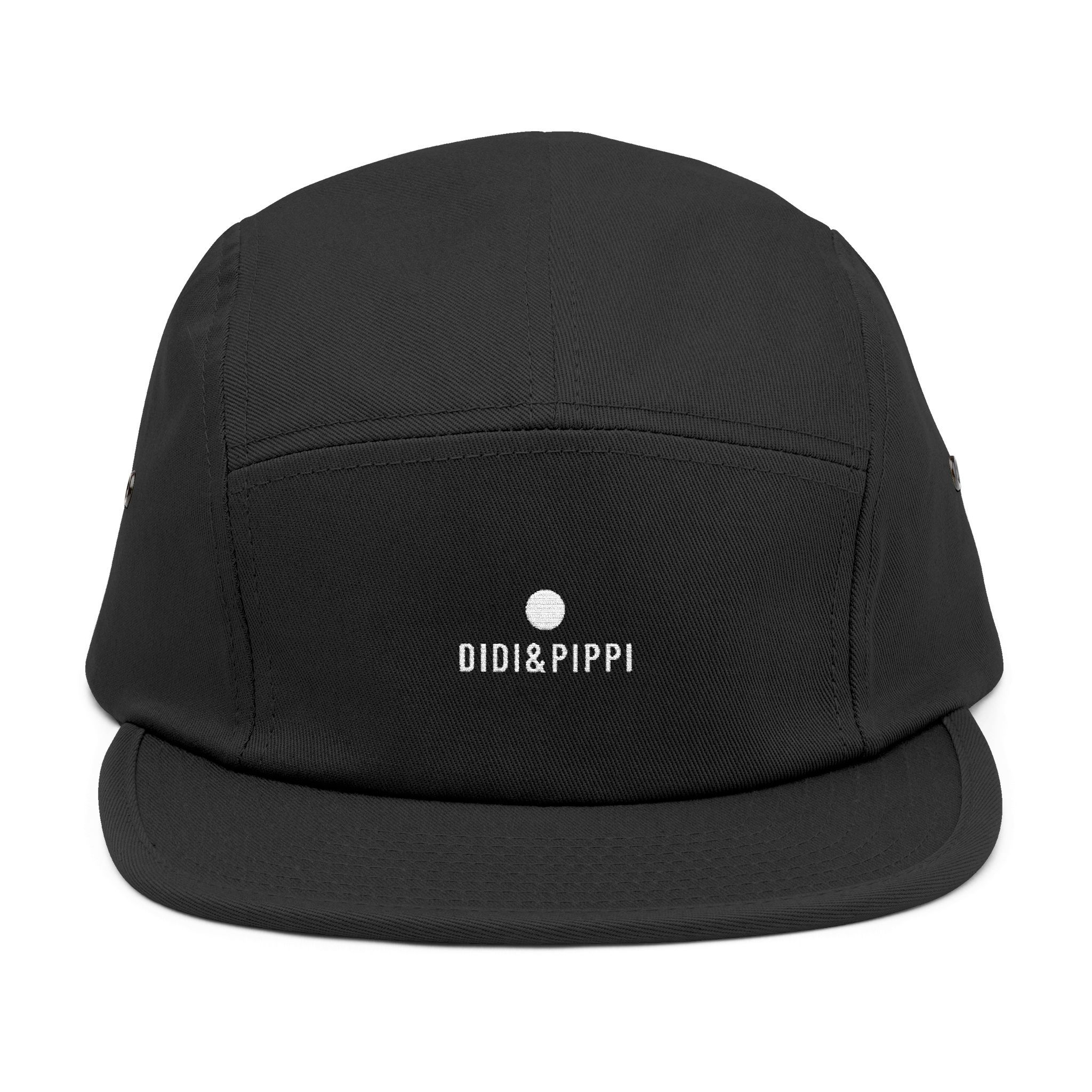 DIDI&PIPPI™ Black 5-Panel Cotton Cap
