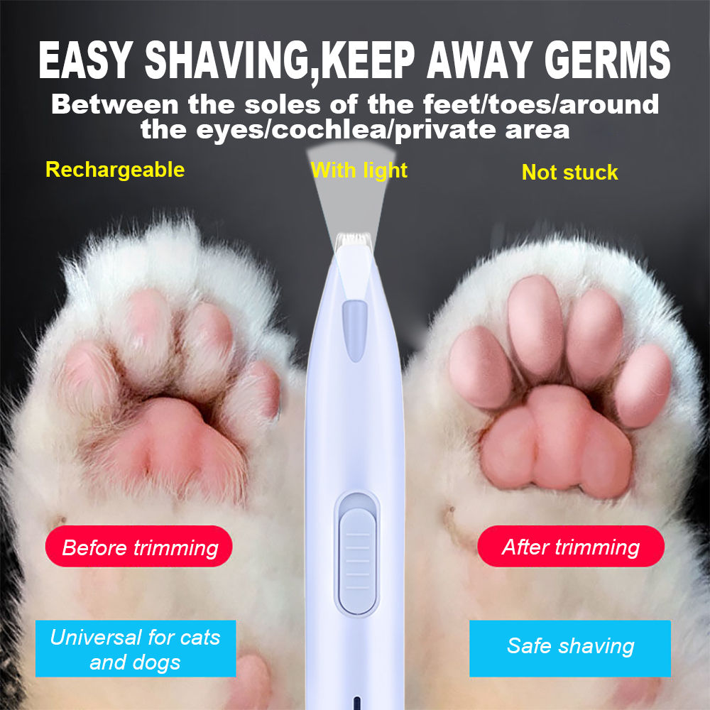 Dog Hair Trimmer Electric Dog Cutter Professional Pet Foot Hair Trimmer Cat Groo