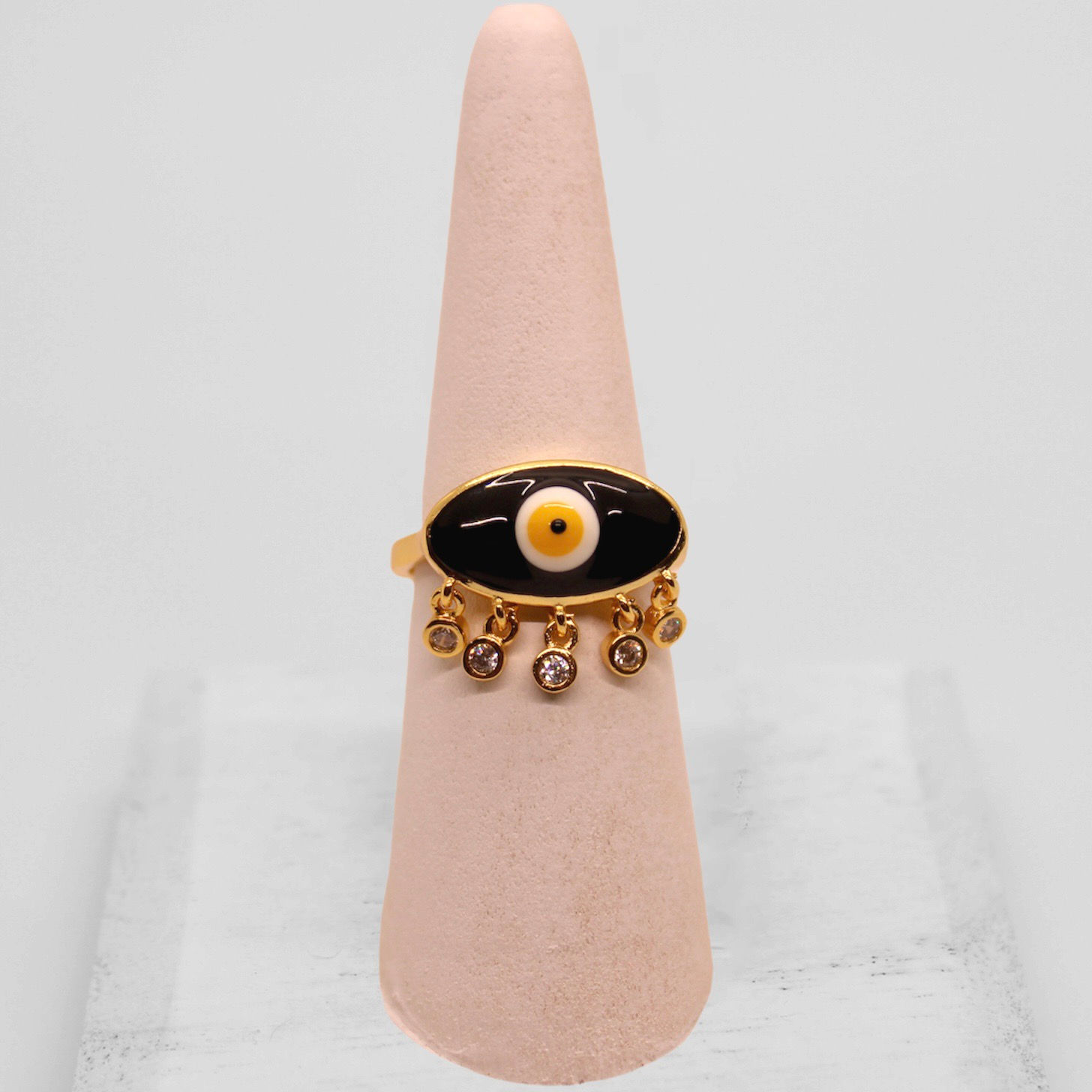 Black Eyes - Evil Eye Adjustable Ring