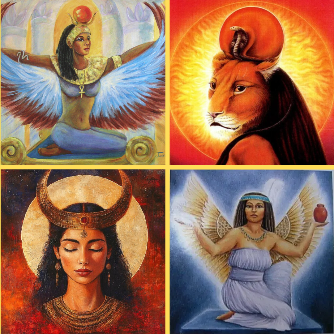 Kódy egyptských bohýň: SEKHMET, MAAT, HATHOR a ISIS (Všetky 4)