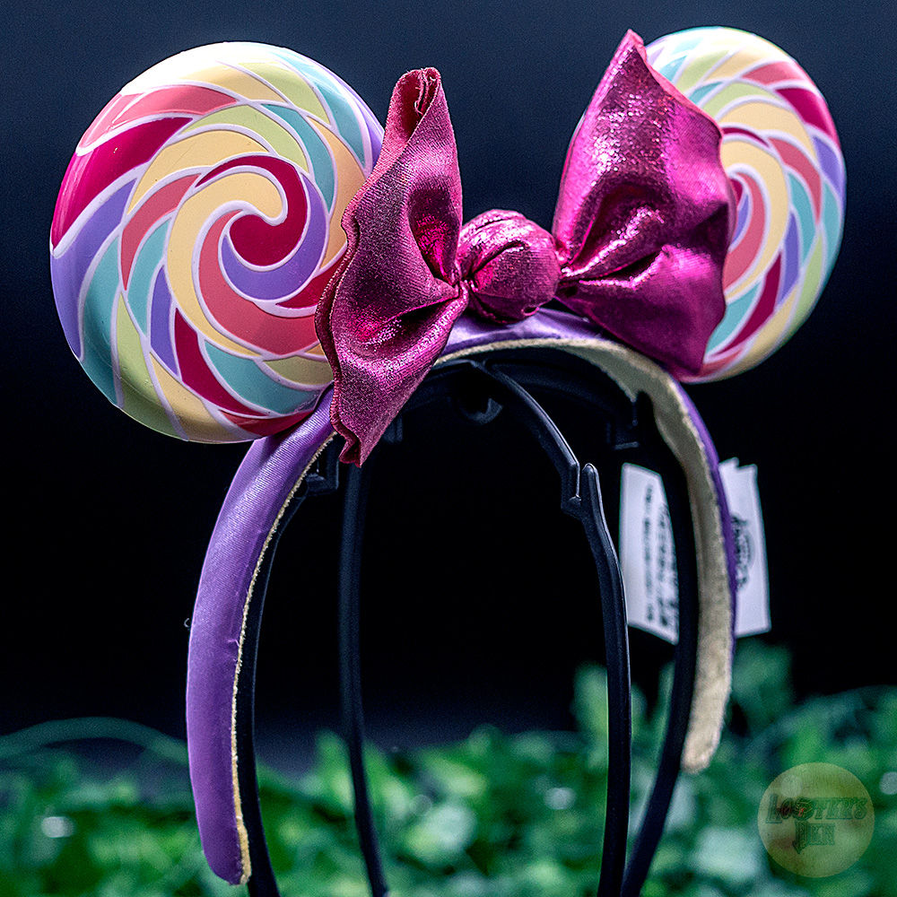 Disney Parks Candy Sweet Treat Swirl Lollipop Minnie Mouse Ears Headband