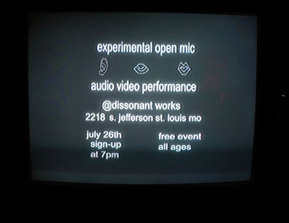 Experimental Open Mic
