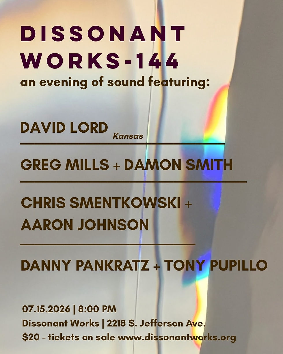 David Lord | Grey Mills + Damon Smith | Aaron Johnson + Chris Smentkowski | Danny Pankratz + Tony Pupillo