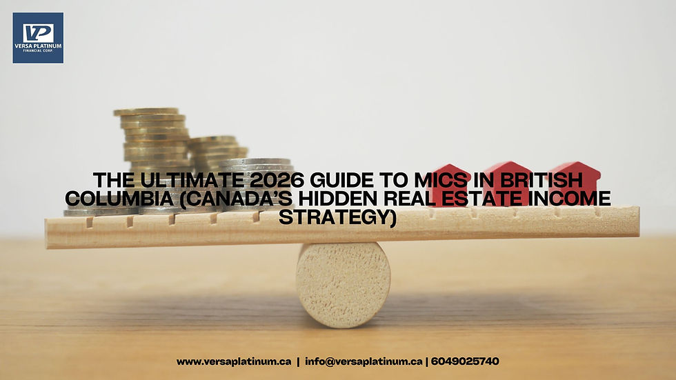 The Ultimate 2026 Guide to MICs in British Columbia (Canada’s Hidden Real Estate Income Strategy)