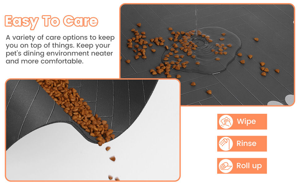 Thumbnail: Pet Feeding Mat-Absorbent Pet Placemat Rubber Backing Quick Dry Water Mat for Do