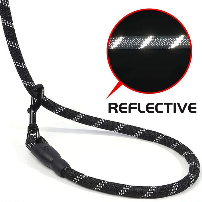 Thumbnail: Reflective Dog Leash With Comfortable Padded Handle - Double Heavy Duty Traction