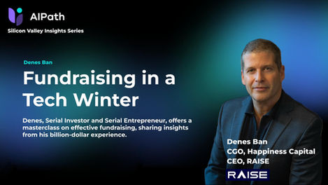 Fundraising in a Tech Winter with Denes Ban - 16 September, 4 pm SGT