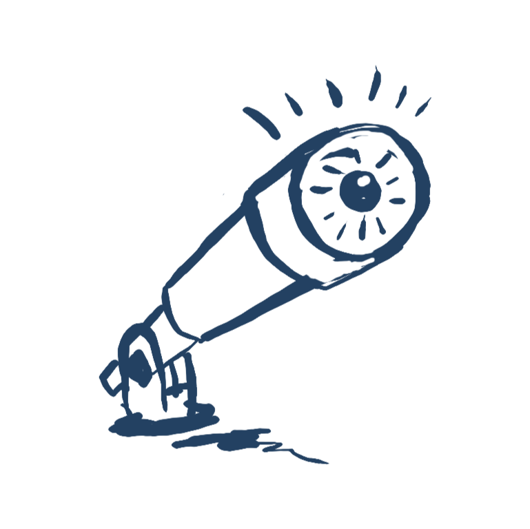 Scribble of a telescope