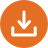 Download Icon on orange ground