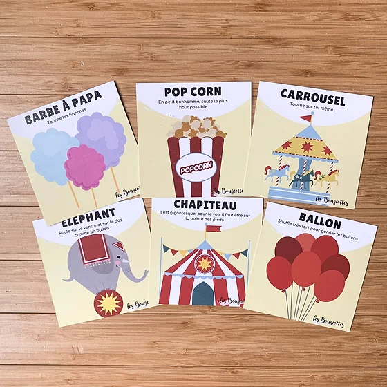 Carte Bougeotte Carton CARNAVAL