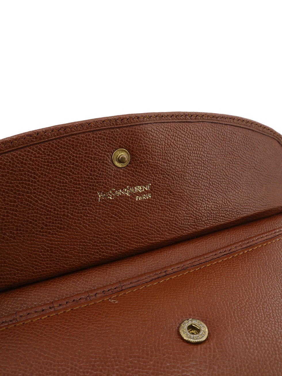 Thumbnail: Yves Saint Laurent Logo Flap Kiss Lock Wallet