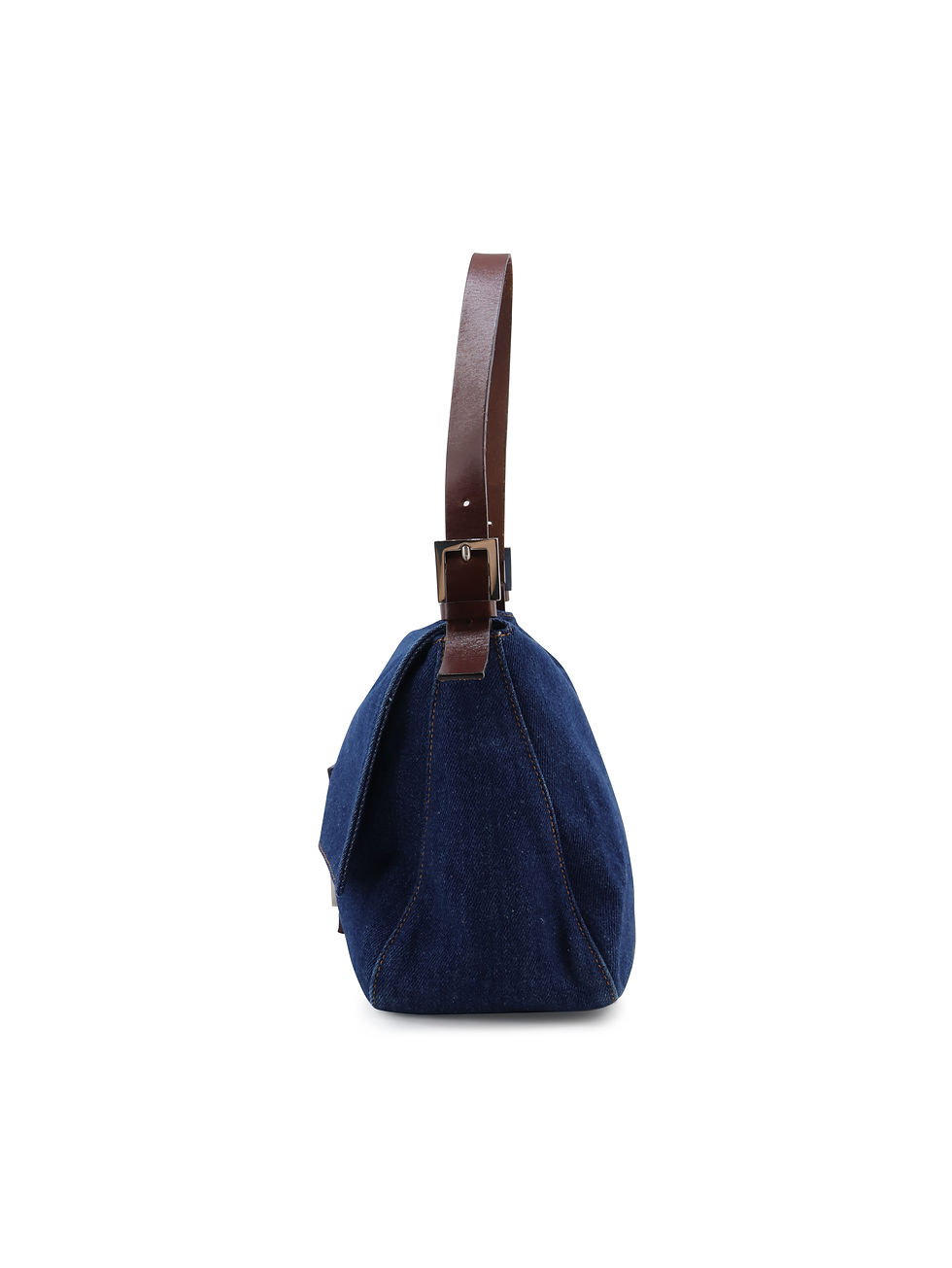 Thumbnail: Fendi Denim Mamma Bucket Shoulder Bag