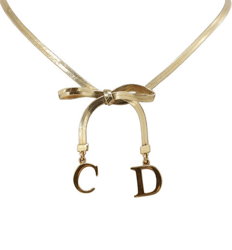 Christian Dior Ribbon Necklace | Née Vintage
