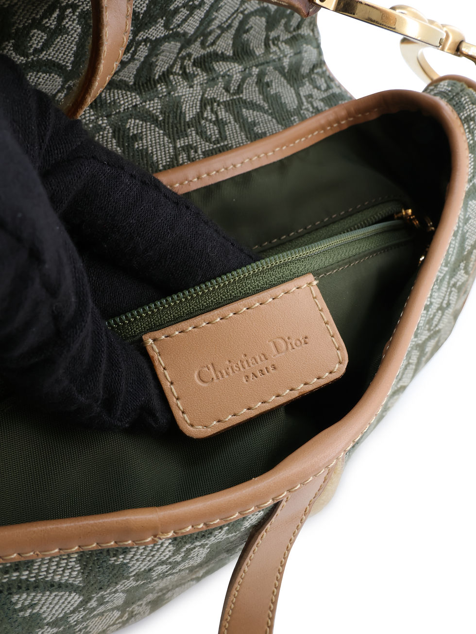 Thumbnail: Christian Dior Oblique Double Saddle Shoulder Bag