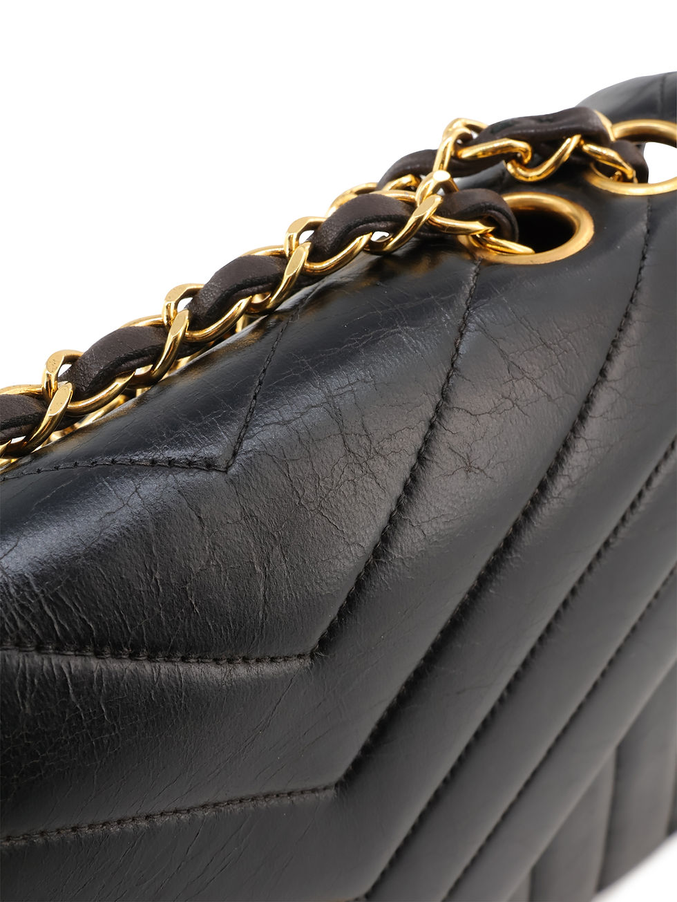 Thumbnail: Chanel Chevron Letter Flap Shoulder Bag