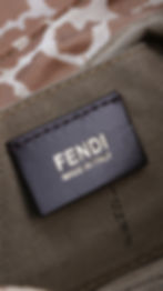 Thumbnail: Fendi Chef Giraffe Print Shoulder Bag