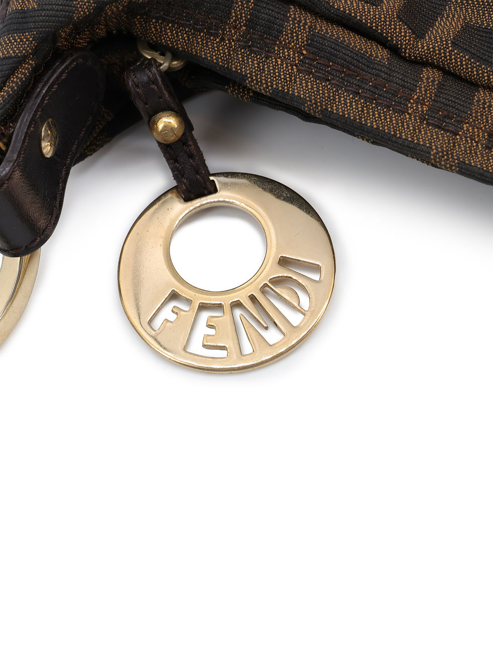 Thumbnail: Fendi Zucca Chef Hobo Shoulder Bag