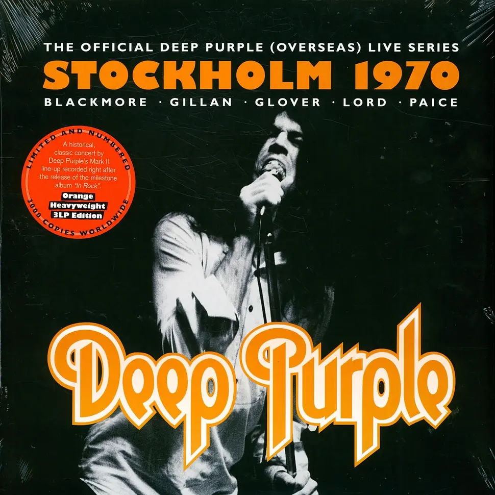 Deep Purple - Live in Stockholm 1970 (3xLP, Orange Vinyl))