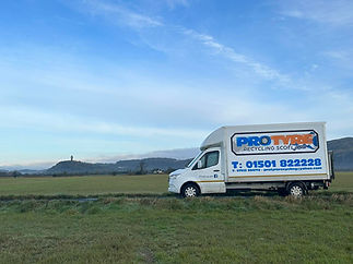 Van parked on road