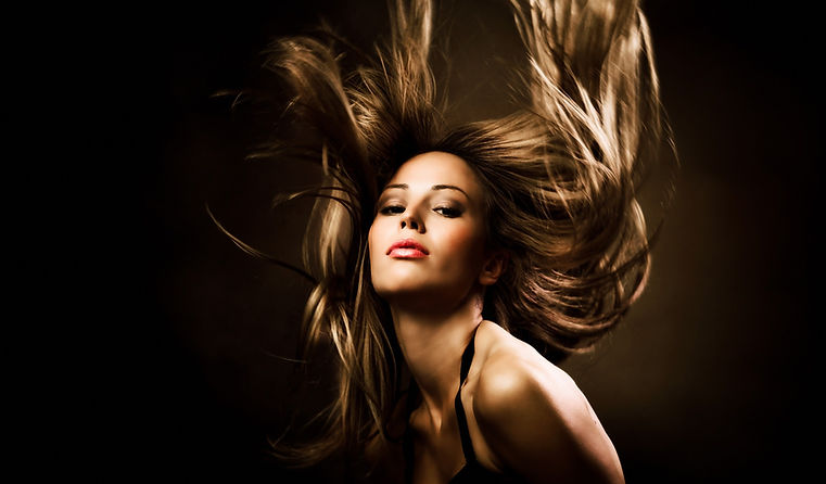 Woman with long hair