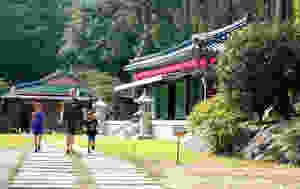 Korean temple in the mountains