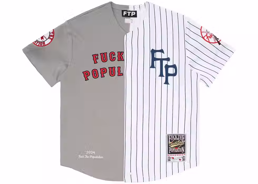 FTP RIVALS BASEBALL JERSEY (GRAY / MEDIUM)