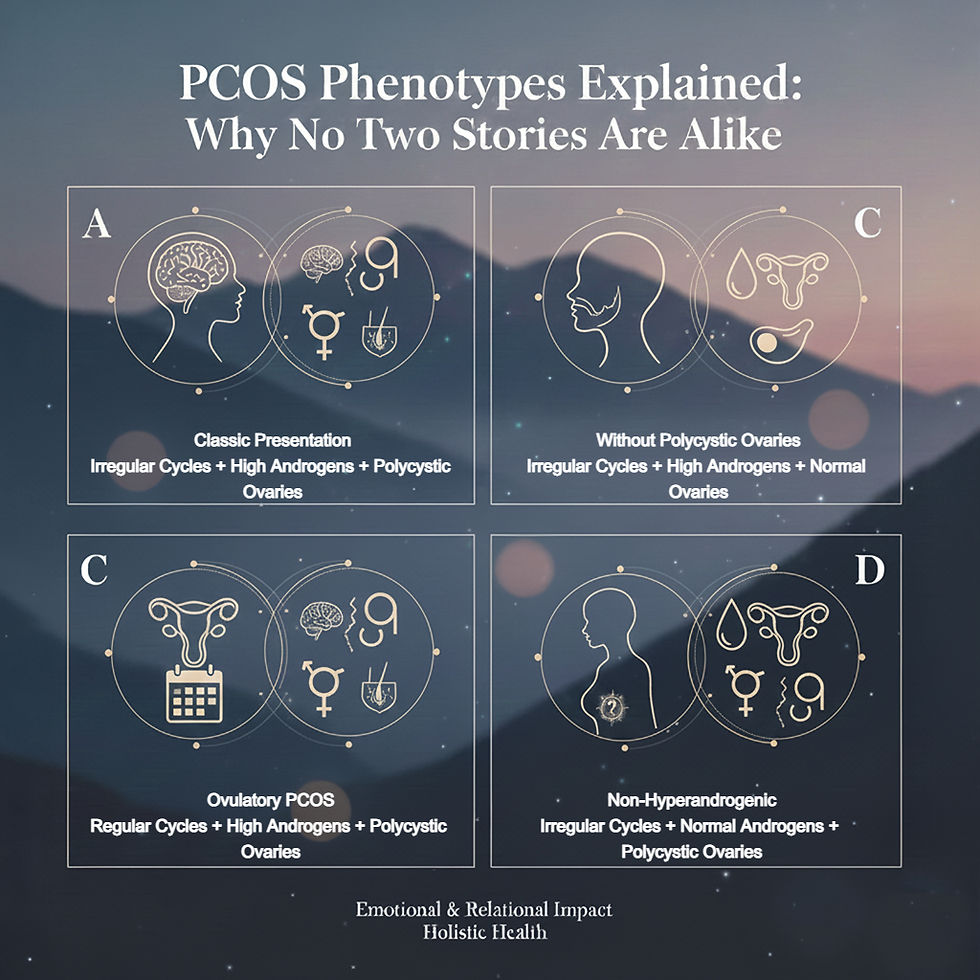PCOS Phenotypes A, B, C, D