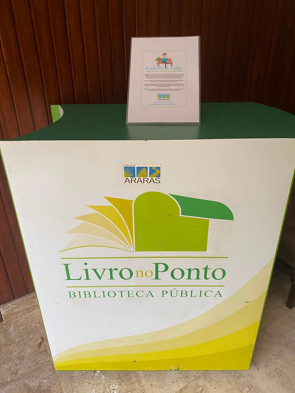CANTINHO DO LEITOR NO PROJETO ARARAS