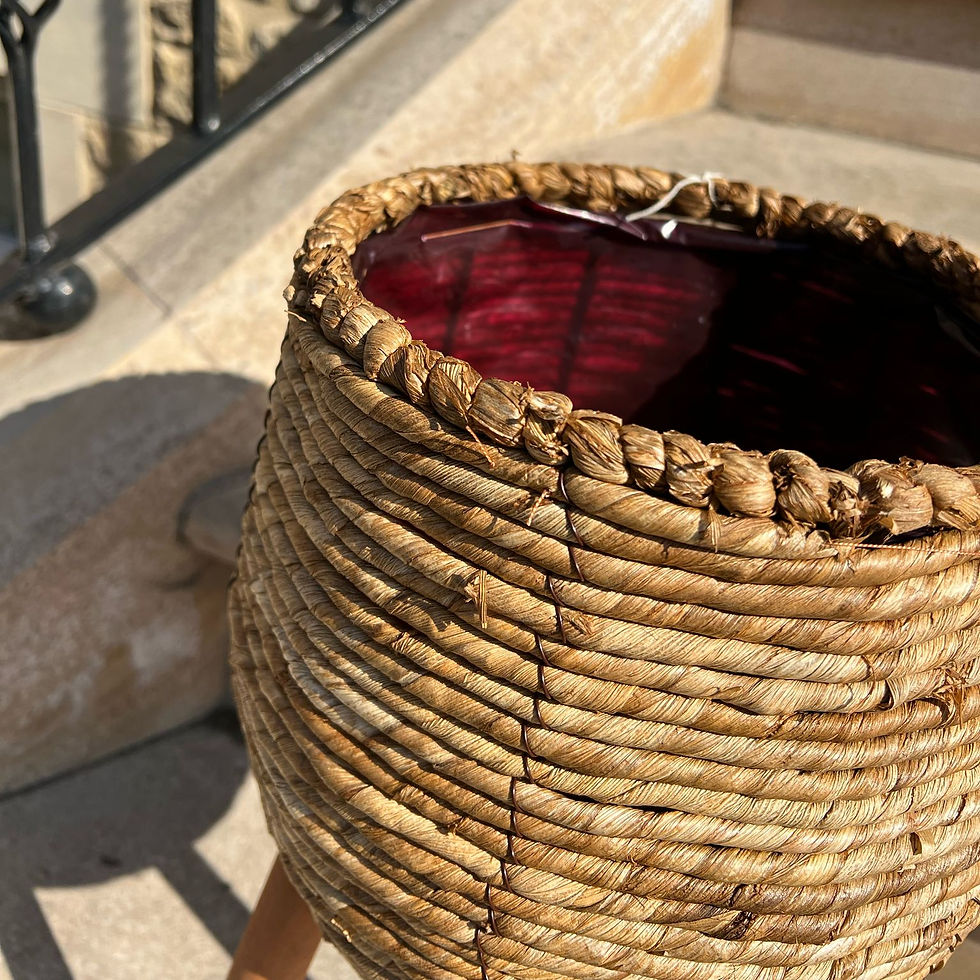 Thumbnail: Natural Woven Basket on Legs | 24cm