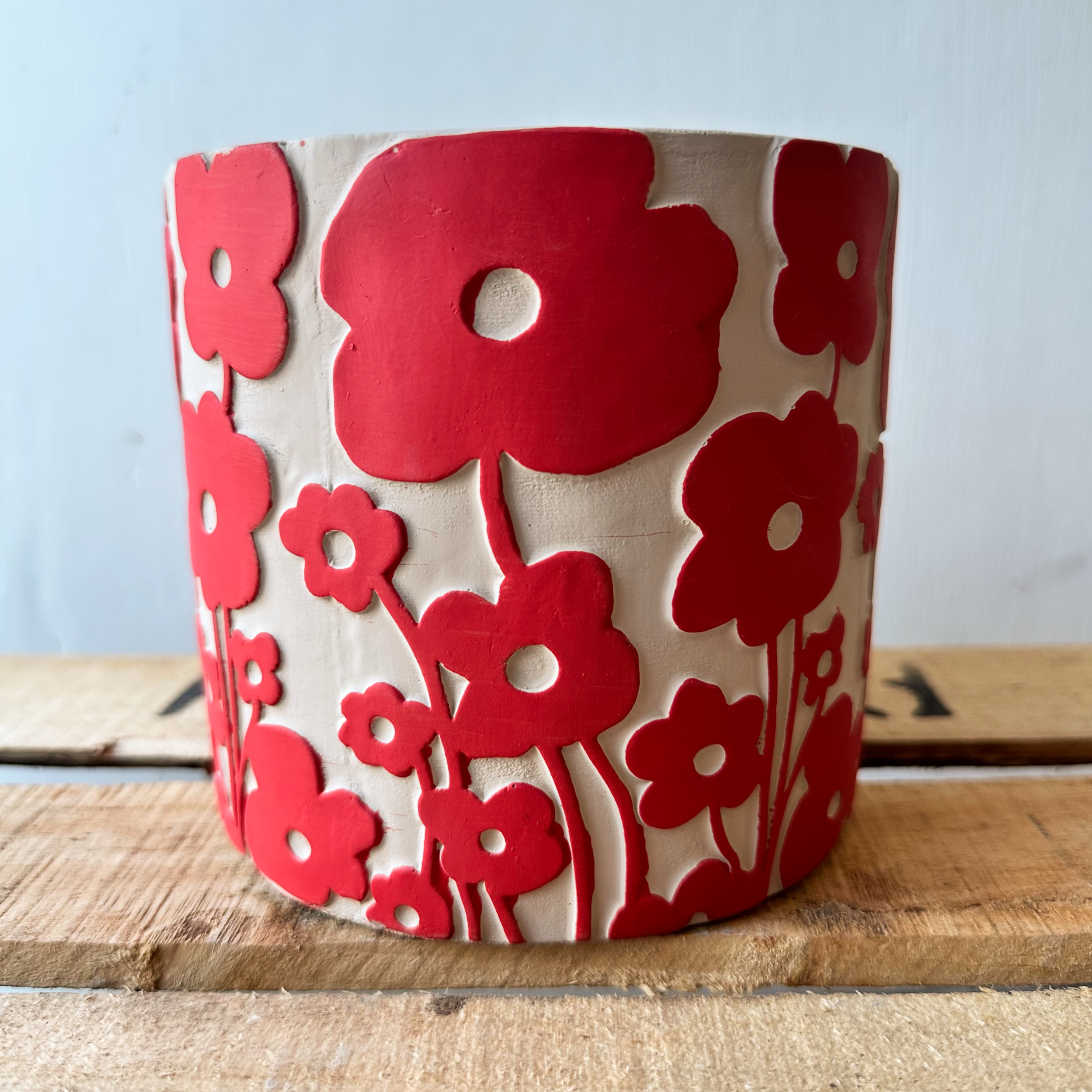 Poppy Bloom Planter | 14cm