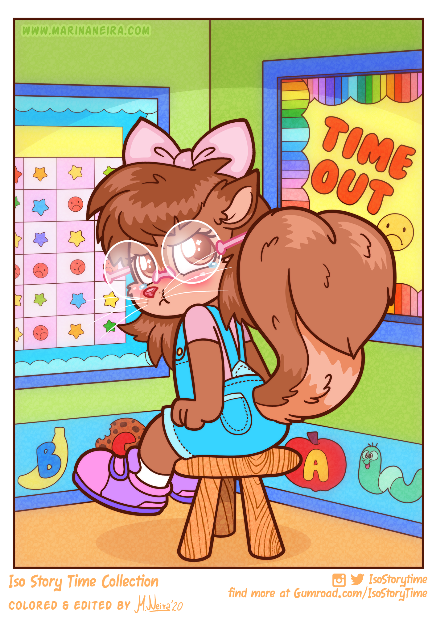 Iso Story Time Coloring Page: Time Out
