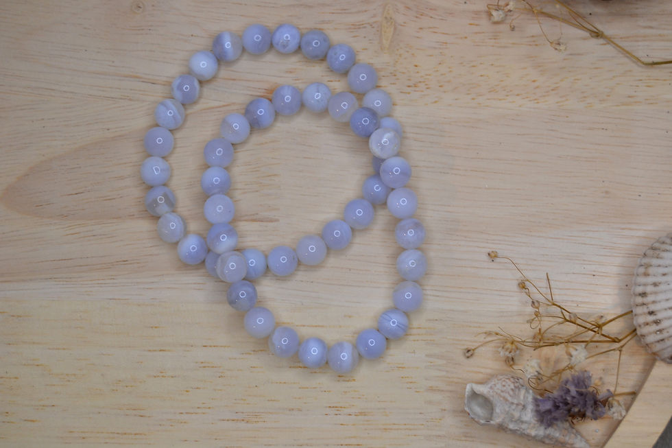 Bracelet Kupala Moon Calcedoine bleue