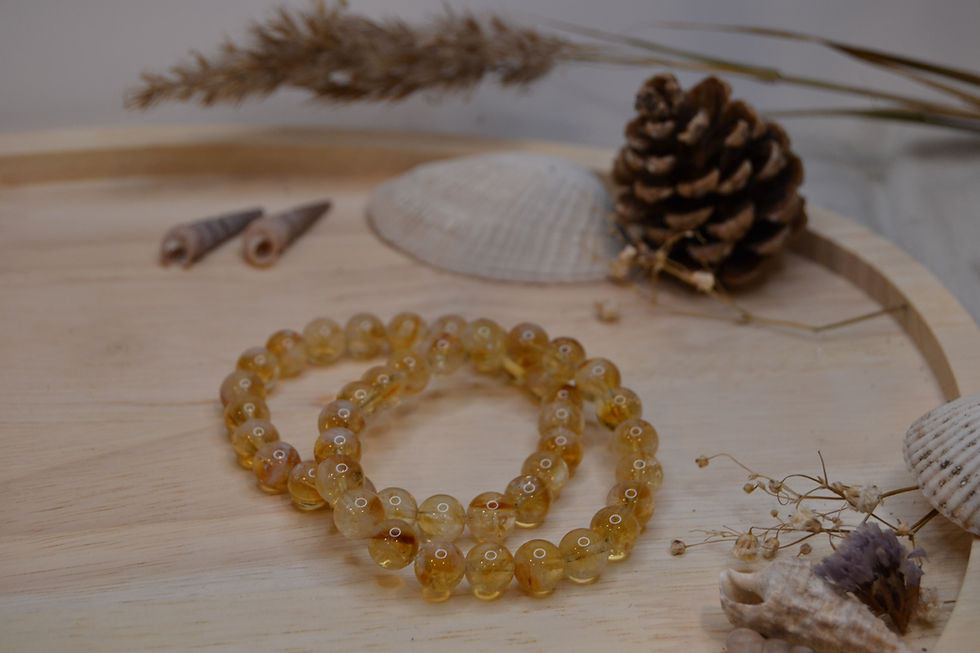 Bracelet Kupala Moon citrine naturelle