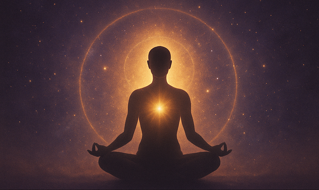 A candlelit space designed for deep inner meditation and peace.