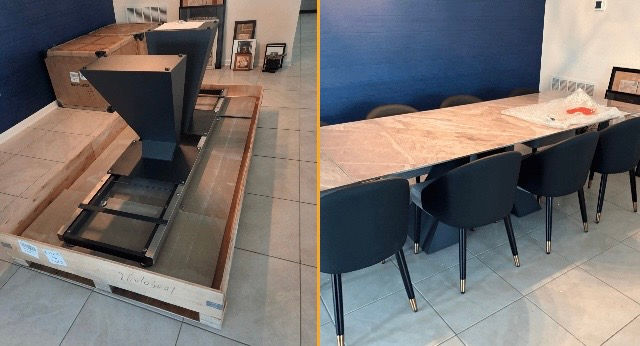 Before and after Wayfair Furniture Assembly by HandyCandor, Palm Coast