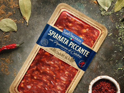 San Vincenzo Salumificio Calabrese, Spianata Piccante, salsiccia, capicollo, nduja, sila, provola, soppressata, pancetta.