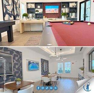Freshly painted clubhouse at The Groves at Kelly Park, Florida