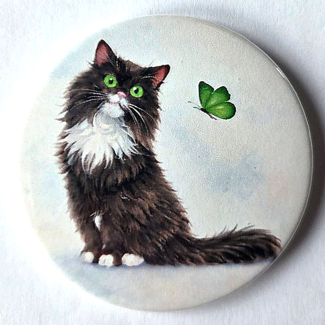 Pippie with Butterfly Handbag Mirror