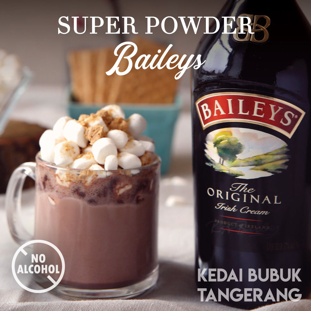 Bubuk Super Powder Rasa Baileys irish Cream NO ALCOHOL 500 g