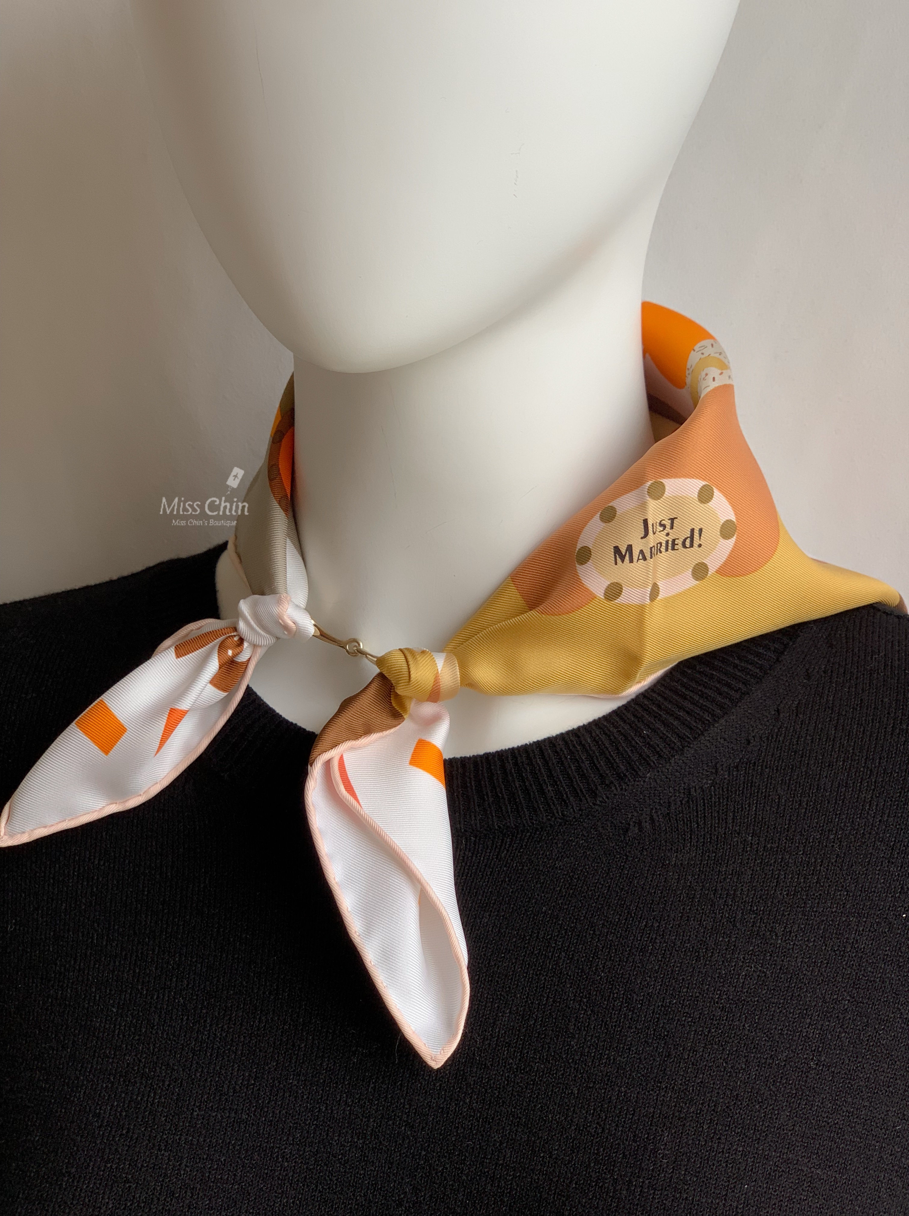 Hermes Just Married 45方巾