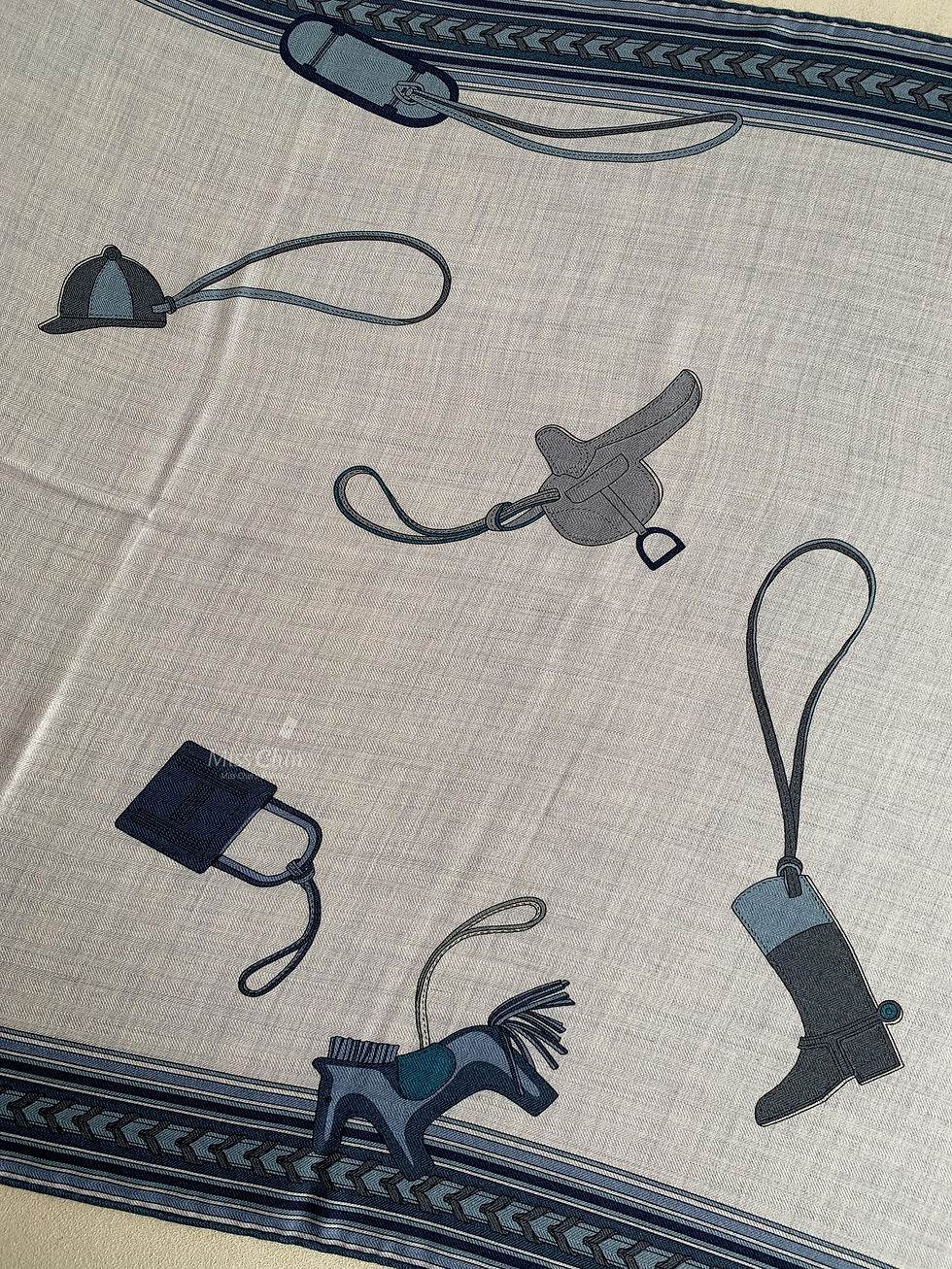 縮圖：Hermes Et Gris Gris 圍巾