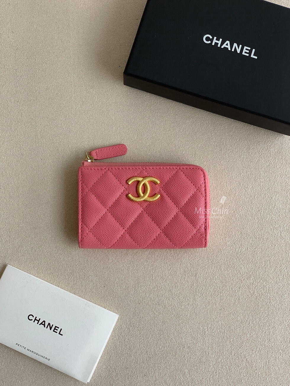 縮圖：Chanel 23B 拉鍊鑰匙零錢包