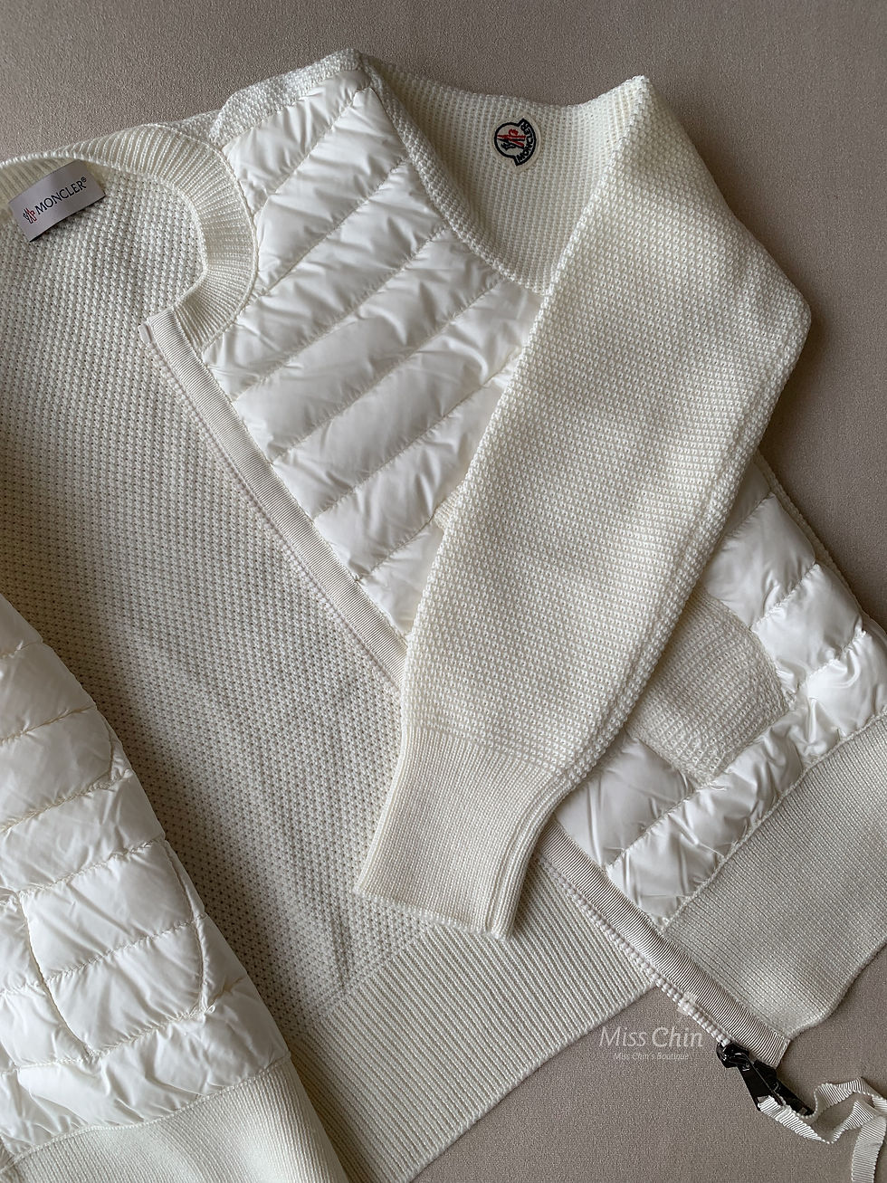 縮圖：Moncler 羽絨針織拼接外套